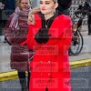 100th Thanksgiving Day Meg Donnelly Red Wool Coat 100th Thanksgiving Day Meg Donnelly Red Wool Coat