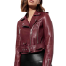 13 Reasons Why Alisha Boe (Jessica Davis) Maroon Leather Jacket