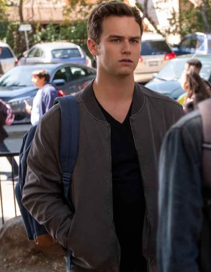 13 Reason Why Brandon Flynn (Justin Foley) Grey Bomber Jacket 13 Reason Why Brandon Flynn (Justin Foley) Grey Bomber Jacket