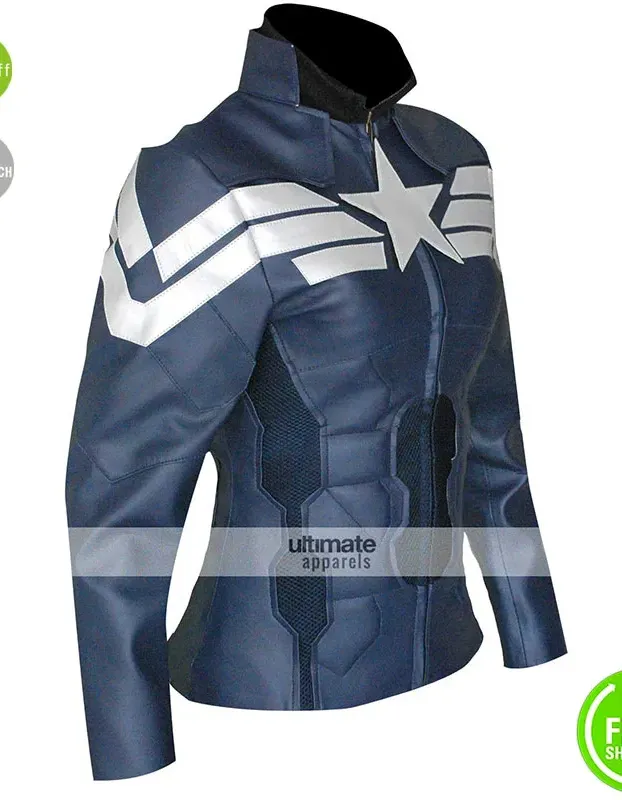 Captain America Winter Soldier Women Jacket Costume Captain America Winter Soldier Women Jacket Costume
