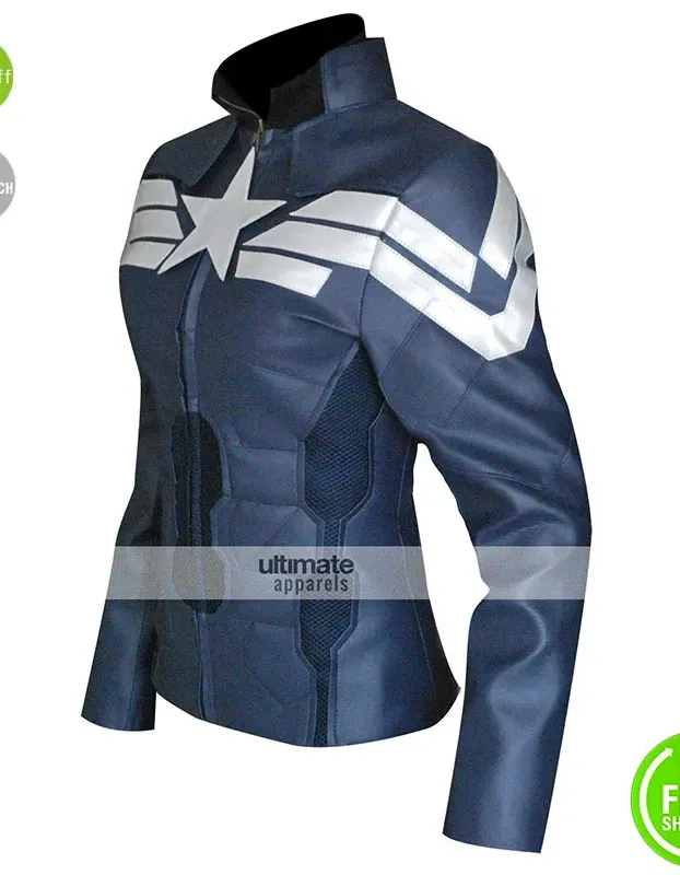 Captain America Winter Soldier Women Jacket Costume Captain America Winter Soldier Women Jacket Costume
