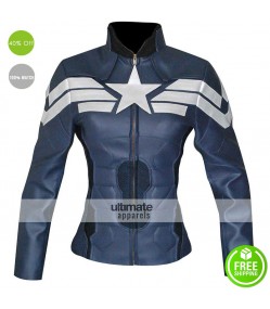Captain America Winter Soldier Women Jacket Costume