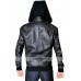 Eminem Grammy Awards Bear Collar Hooded Biker Jacket