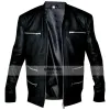Eminem Grammy Awards Bear Collar Hooded Biker Jacket