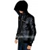 Eminem Grammy Awards Bear Collar Hooded Biker Jacket