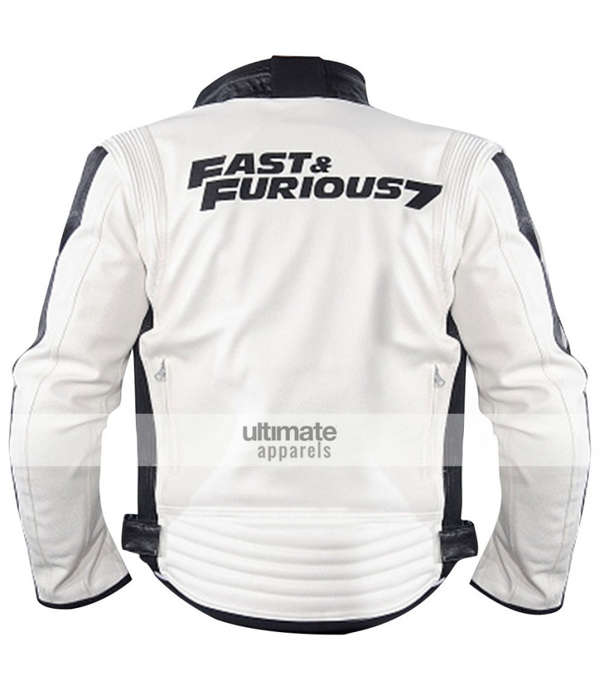 Fast and Furious 7 Premiere Vin Diesel White Jacket