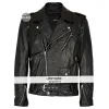 Jared Leto Black Biker Leather Jacket Jared Leto Black Biker Leather Jacket