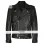 Jared Leto Black Biker Leather Jacket