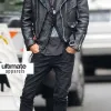 Jared Leto Black Biker Leather Jacket Jared Leto Black Biker Leather Jacket
