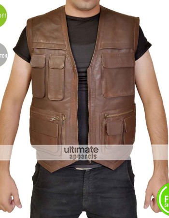 Jurassic World Chris Pratt Leather Vest