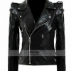 Kate Moss Women's Top-Shop Black Biker Jacket Kate Moss Women's Top-Shop Black Biker Jacket