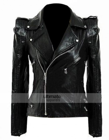 Kate Moss Women's Top-Shop Black Biker Jacket