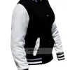 Kim Kardashian Black/White Varsity Bomber Jacket Kim Kardashian Black/White Varsity Bomber Jacket