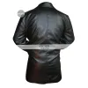 Men's Black Trench Faux Leather Jacket Men's Black Trench Faux Leather Jacket