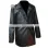 Men's Black Trench Faux Leather Jacket