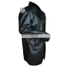 Men's Black Trench Faux Leather Jacket Men's Black Trench Faux Leather Jacket
