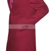Men's Red Cotton Trench Coat