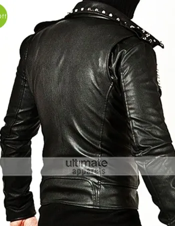 New Men Fashion Mod Tough Masculine Rider Leather Coat