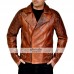 Rustic Vintage Quilted Men Brown Motorcycle Jacket