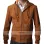 Jackie & Ryan Ben Barnes Brown Suede Bomber Jacket
