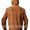 Jackie & Ryan Ben Barnes Brown Suede Bomber Jacket