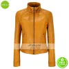 Black Rivet Stand Collar Lamb Scuba Jacket