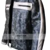 Designer Grey Bomber Biker Leather Jacket for Men Designer Grey Bomber Biker Leather Jacket for Men