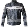 Designer Grey Bomber Biker Leather Jacket for Men Designer Grey Bomber Biker Leather Jacket for Men