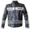 Designer Grey Bomber Biker Leather Jacket for Men