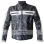 Designer Grey Bomber Biker Leather Jacket for Men