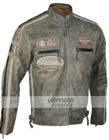 Mens Jli Mode Desert Vintage Urban Retro Biker Jacket 