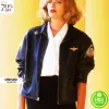 Top Gun Kelly McGillis Bomber Aviator Jacket