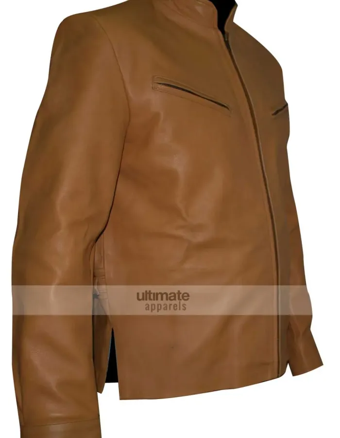 Next Nicolas Cage (Cris Johnson) Brown Biker Jacket Next Nicolas Cage (Cris Johnson) Brown Biker Jacket