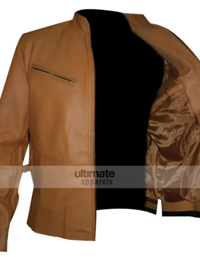 Next Nicolas Cage (Cris Johnson) Brown Biker Jacket Next Nicolas Cage (Cris Johnson) Brown Biker Jacket