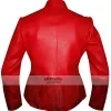 Avengers Age of Ultron Scarlet Witch Red Leather Jacket