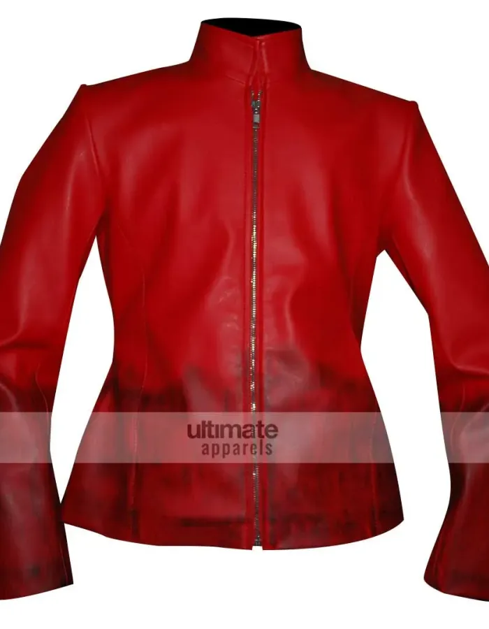 Avengers Age of Ultron Scarlet Witch Red Leather Jacket