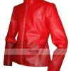 Avengers Age of Ultron Scarlet Witch Red Leather Jacket