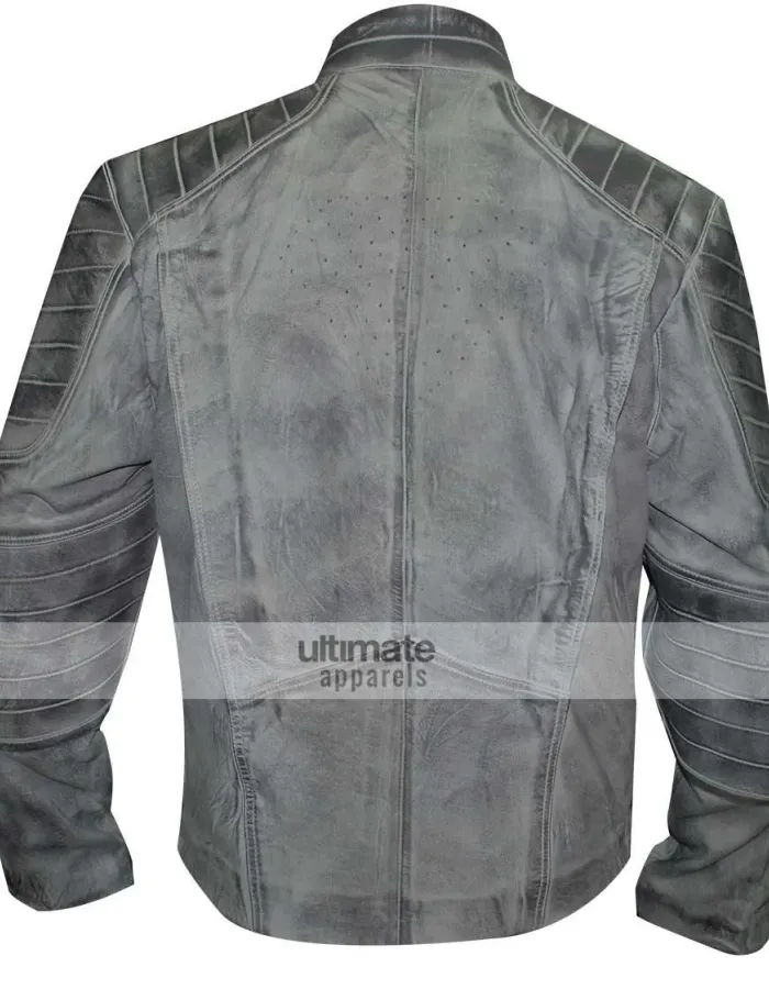 Superman Denim Style Black/White Distressed Jacket Superman Denim Style Black/White Distressed Jacket