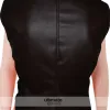 Women's Slim Fit Brown Faux Moto Vest Women's Slim Fit Brown Faux Moto Vest