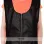 Women's Slim Fit Brown Faux Moto Vest
