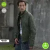 American Heist Adrien Brody (Frankie) Green Jacket