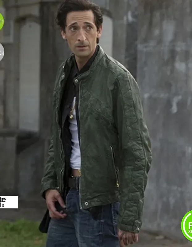 American Heist Adrien Brody (Frankie) Green Jacket
