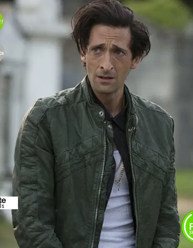 American Heist Adrien Brody (Frankie) Green Jacket