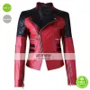 Arrow Women Pink and Black Quilted Biker Jacket Arrow Women Pink and Black Quilted Biker Jacket