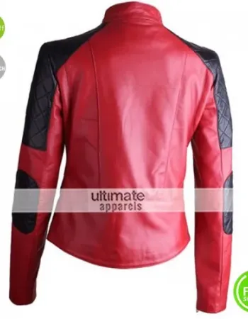 Arrow Women Pink and Black Quilted Biker Jacket Arrow Women Pink and Black Quilted Biker Jacket