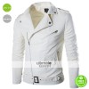 Belted Rider White Motorcycle Men's Jacket Belted Rider White Motorcycle Men's Jacket