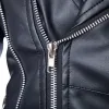 Black Fashion Men Short Slim Fit Collar Leather Jacket