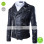 Black Fashion Men Short Slim Fit Collar Leather Jacket