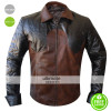 Criss Angel Designers Brown Quilted Biker Jacket Criss Angel Designers Brown Quilted Biker Jacket