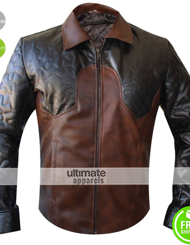 Criss Angel Designers Brown Quilted Biker Jacket Criss Angel Designers Brown Quilted Biker Jacket